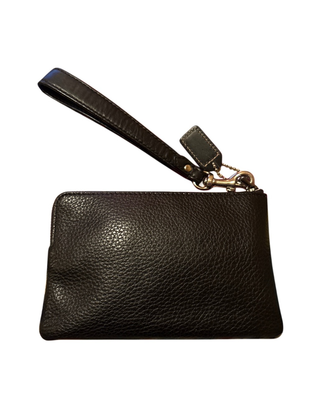 Coach Pride Collection 2021 Black Leather Wristlet Horse & Carriage C7419 - Picture 2 of 6